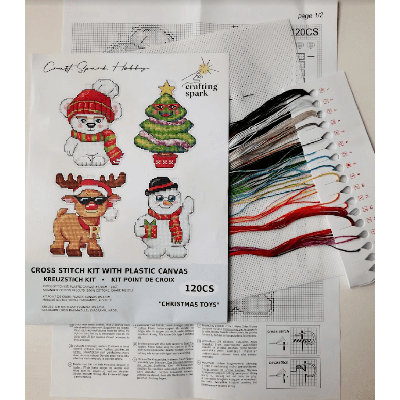 "Christmas Toys" 120CS Counted Cross-Stitch Kit