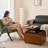 23.62"Brown Solid Wood Boxwood Coffee Table