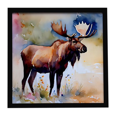 Moose Framed Metal Print