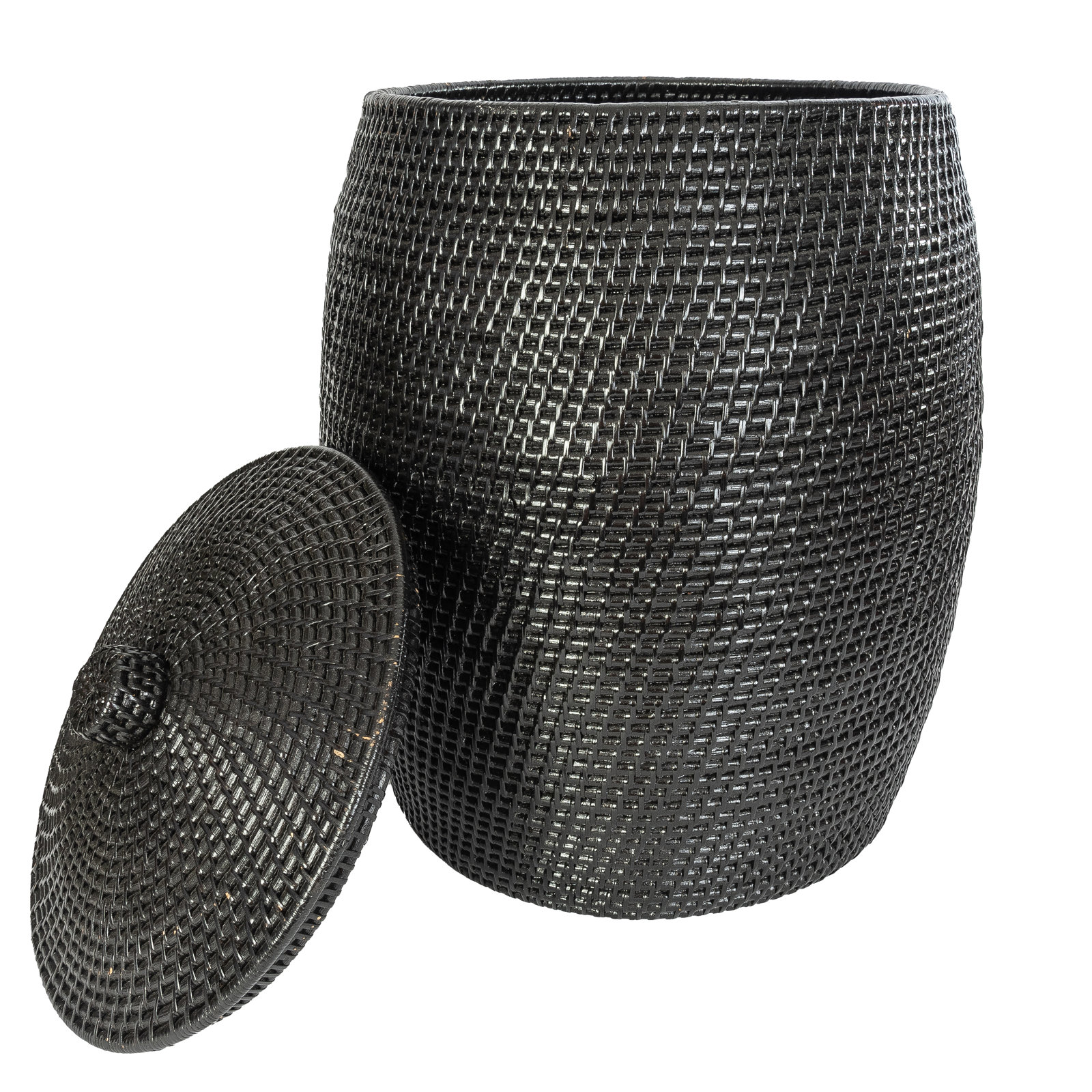Beehive Laundry Hamper with Liner, Tudor Black