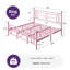 Base de lit plateforme en métal 14 pouces - style victorien rétro-1517800943-1517800848