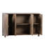 Drennan 54" Mindi Wood Veneer Carved Sideboard in Natural Medium Brown