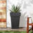 Set of 2 Large Plastic Plant Pots Flower-321392368