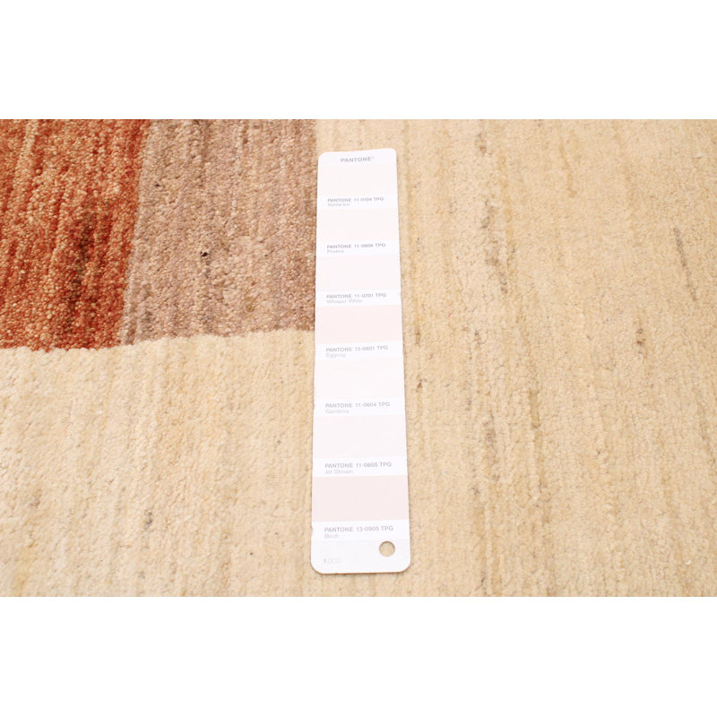Tapis unique en laine noué à la main 6 pi 7 po x 9 pi 10 po nouvel âge Ayd