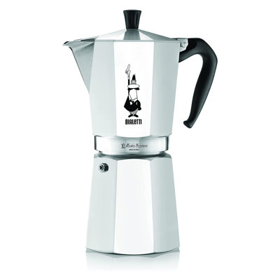 Bialetti Moka Express Iconic Stovetop Espresso Maker, 12 Cup Moka Pot, Aluminium