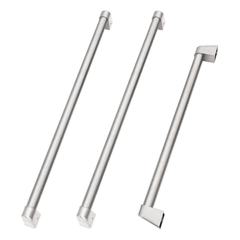 ZLINE Autograph Edition 36 in. Built-In Refrigerator Helix Handles (Set of 3) in Champagne Bronze, Stainless Steel
