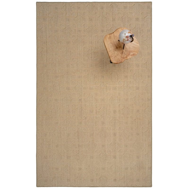 Chenyu Jute/Sisal Geometric Indoor Rug, Rectangle 3' x 5'