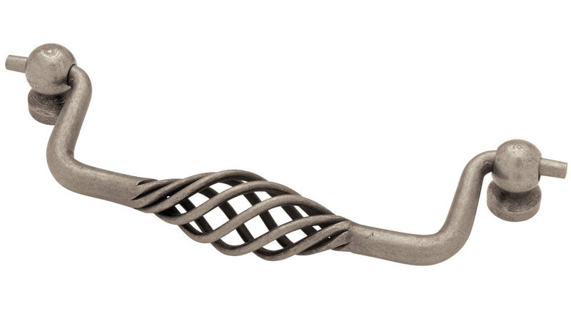 Poignée cage 5 po, Étain antique, 1 paquet