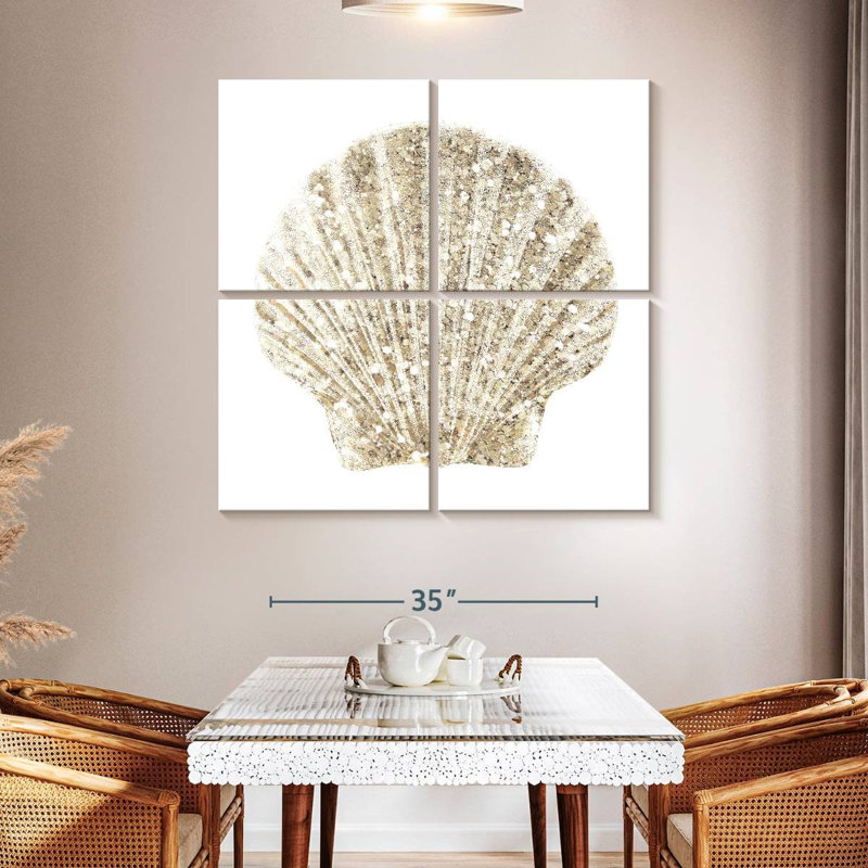 Aletra Coastal Studded Shell II, 45" H x 45" W