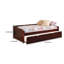 Lit simple en bois massif Durain