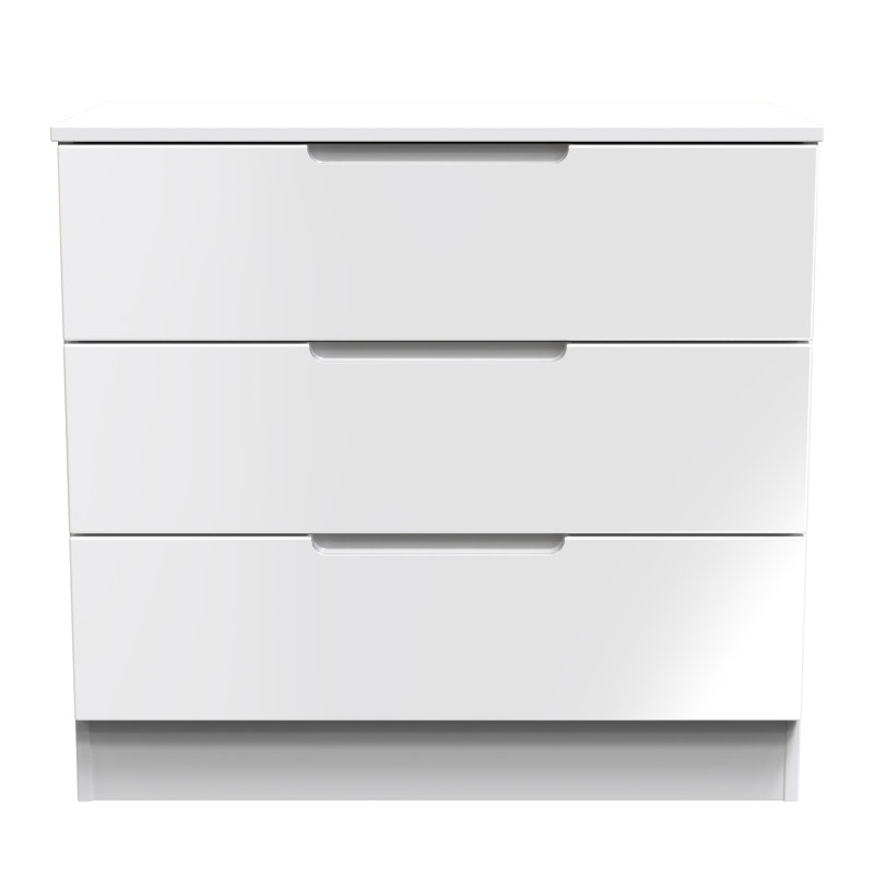 74cm W 3 - Drawer Chest of Drawers, White