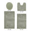 Ensemble de tapis pour salle de bain 100% coton 2155 GSM de qualité supérieure Granada, certifié OEKO-TEX®, envers en latex antidérapant, touffeté moelleux, super absorbant et lavable à la machine pour salle de bain, douche, baignoire et meuble-lavabo, sauge foncé-1050103824-1026803213