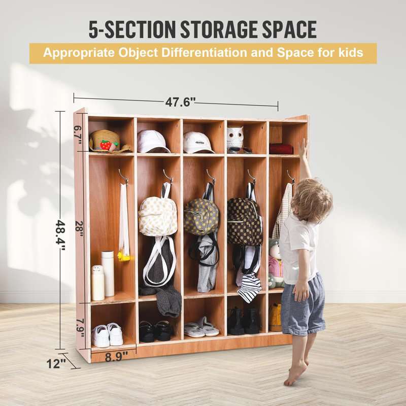 Taiton Solid + Manufactured Wood Cubby