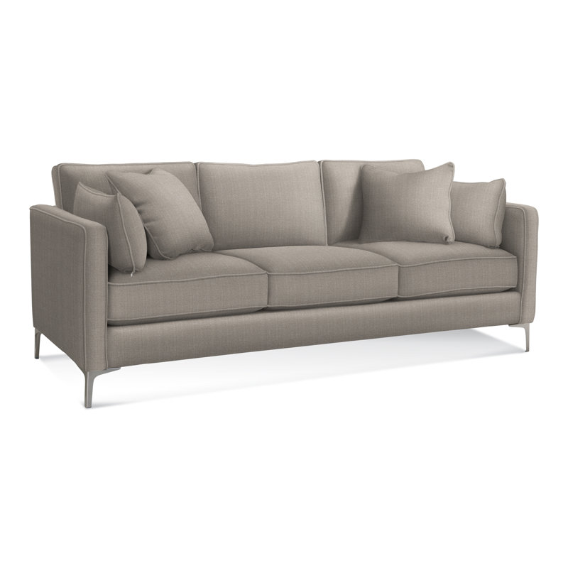 Upholstered 88'' Sofa, Stone Crypton Performance Polyester Blend