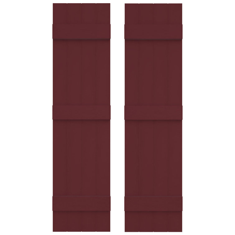 Builders Edge, volets sur mesure TailorMade jointés, volets Board-n-Batten, avec volets à volets