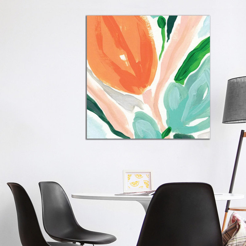 Primal Flora IV by June Erica Vess - Wrapped Canvas Print, 93.98 cm H x 93.98 cm W x 3.175 cm D