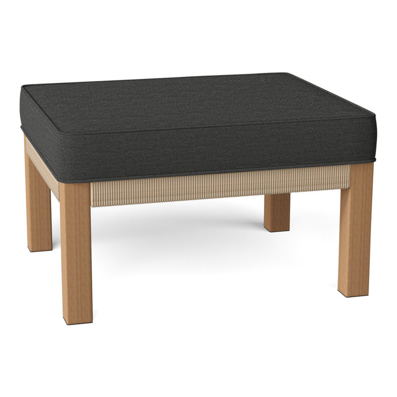 Hudson Outdoor Ottoman, Hudson Natural Cord, Perigold Ishi Anthracite