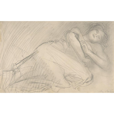 "The Abandoned" by  Auguste Rodin - Gallery Wrap Canvas Wall Art