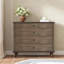 Commode 4 tiroirs avec pied en bois massif-2145691629