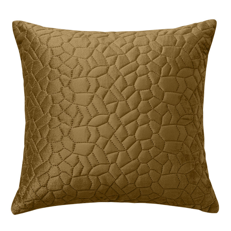 Aspire Homeware Geometric Square Velvet Cushion Covers, Rust, Pack of 4