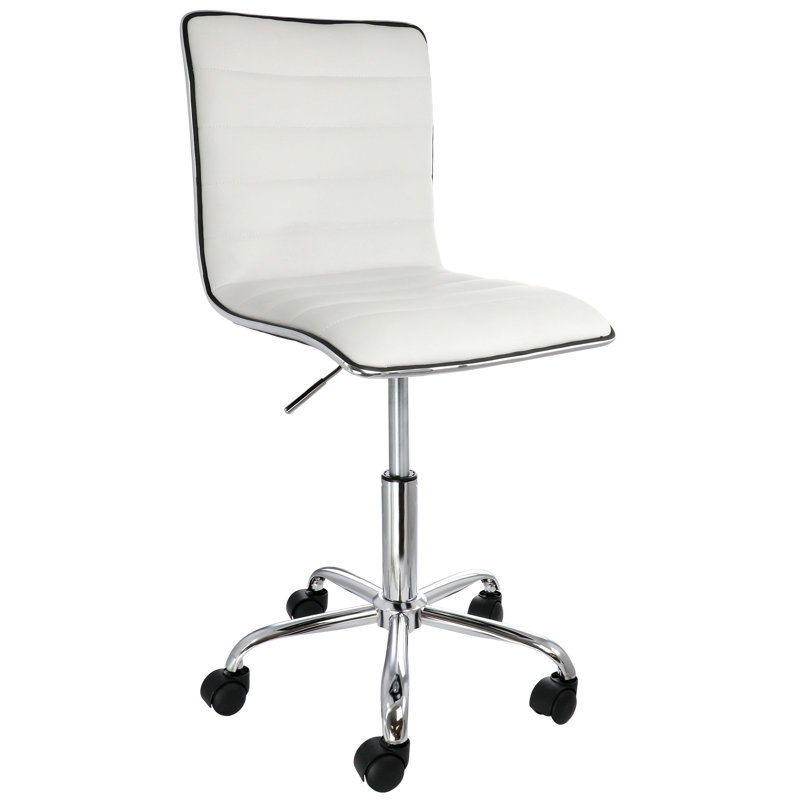 Hokku Designs Costantina Conference Chair, Faux Leather White