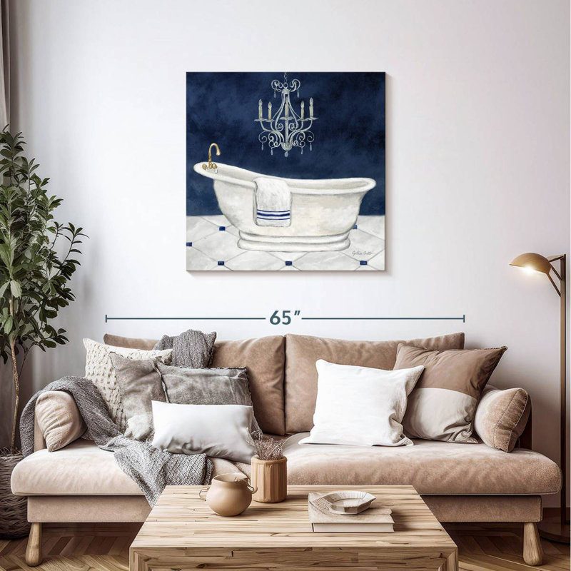 Bain bleu marine Kerrick I, H 36 po x l 36 po