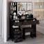 Meuble-lavabo de 41 po avec miroir DEL et rangement haut pour les grands espaces-614217832