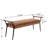 Ameera Storage Bench Industrial Bench with Arms-671814141