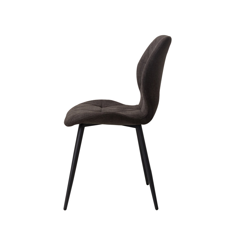 Miko 50 cm H Velvet Side Chair, Black