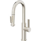 Corsano Contemporary Pull Down Prep/Bar Faucet with Squeeze Sprayer and FB Series Handle