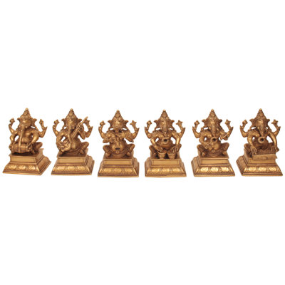 Ensemble de six Ganeshas musicales