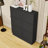 Modern Narrow Tipping Bucket Shoe Cabinet, 6 Flip Drawers, Adjustable Storage and Hooks-1674314366
