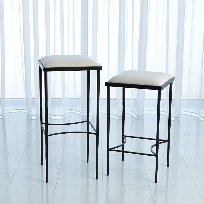 Hammered Stool, Bar Stool (31” Seat Height)