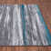 Tapis gris / turquoise Elkmont
