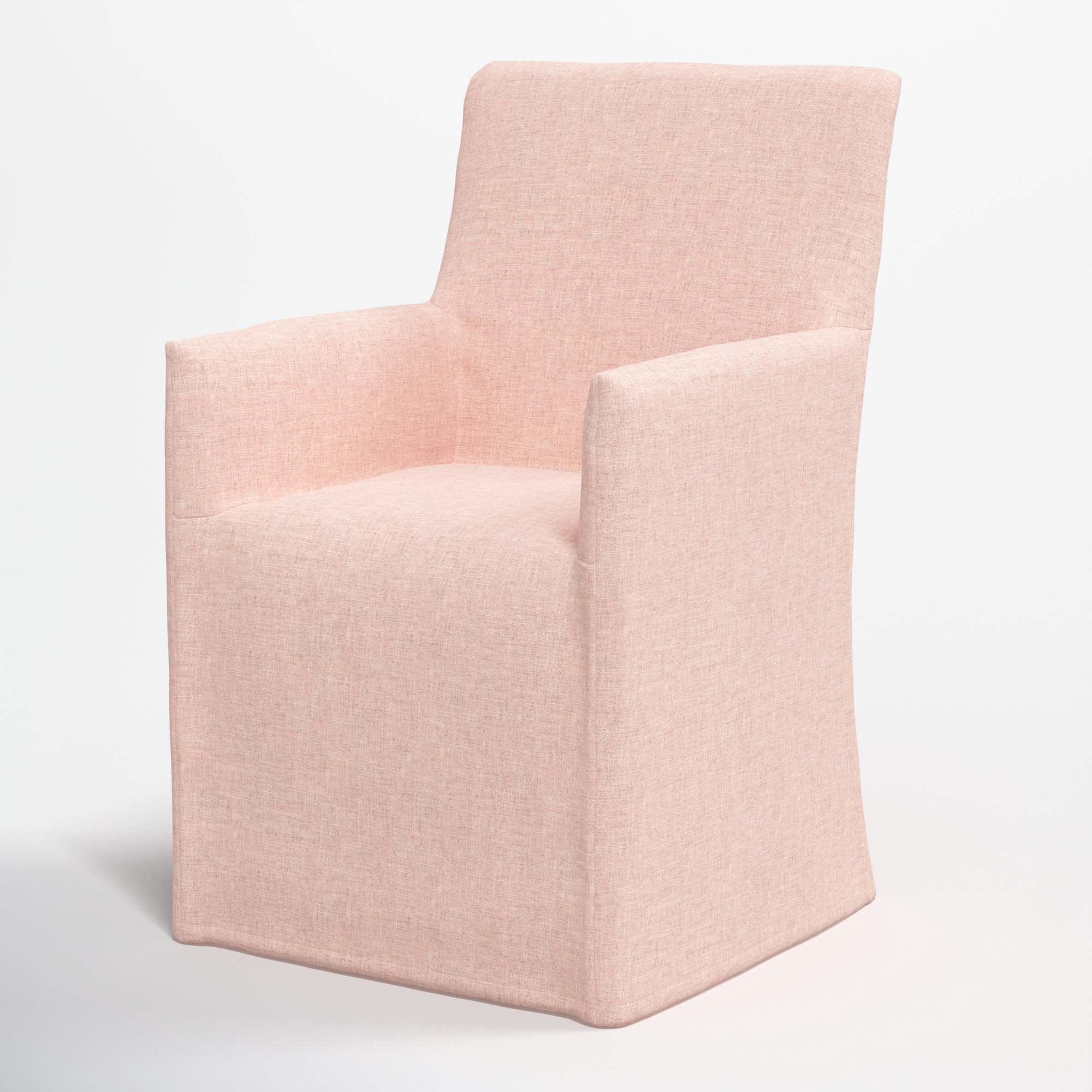 Ivanka Dining Chair, Zuma Rosequartz Textured Linen