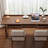 Light chestnut color Rectangular Solid Wood with 3 drawers writing desk-118511582