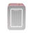 Frigidaire 15 Can/10 Liter Beauty Lighted Mirror Mini Personal Fridge Cooler, Pink-116797371