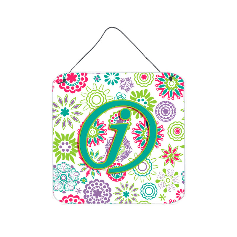 « fleurs initial » par denny knight, impression sur plaque, J