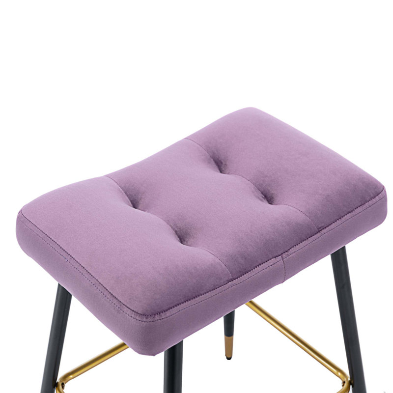 Tabouret de comptoir 26,38 po Manucher, Mauve