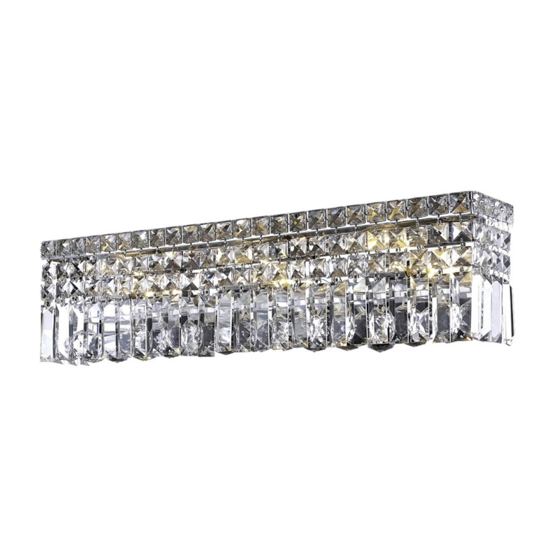 Isadora Glass Flush Mount, Royal Cut, Crystal Clear