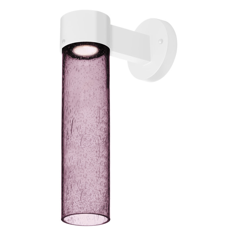 Cattalina Wall Light, 17.5" H x 5" W x 8.5" D, White, Plum