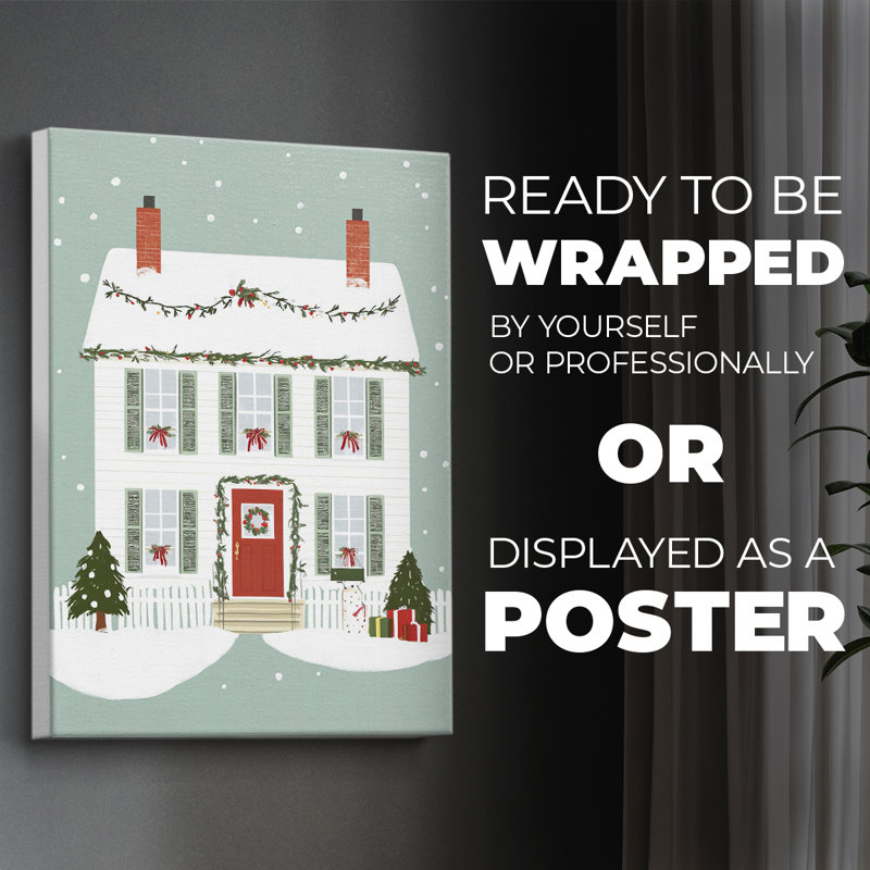 Christmas Holiday Art XXXIV - Impression sur toile seulement - NON-CADRE, H 48 po x l 32 po