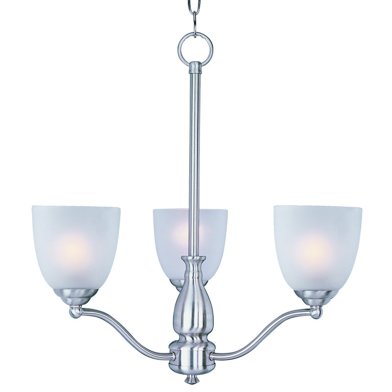 Callimont 3 - Light Dimmable Classic / Traditional Chandelier, Satin Nickel