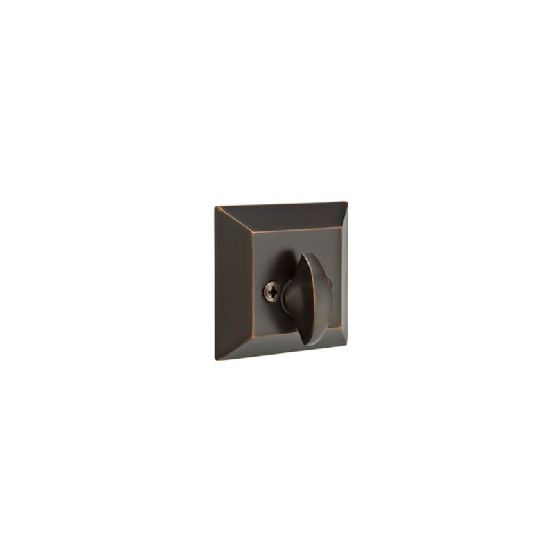Quincy Single Sided Deadbolt Pewter Finish, Oil Rubbed Bronze
