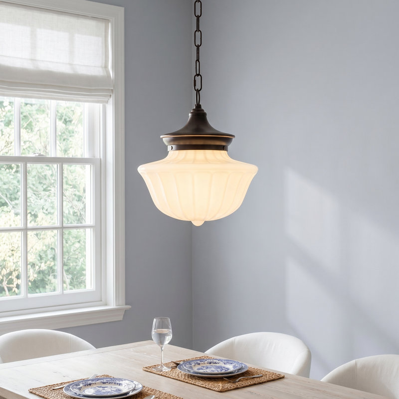 Maisie 1 - Light Single Pendant, Old Bronze, 72.5" H x 15" W