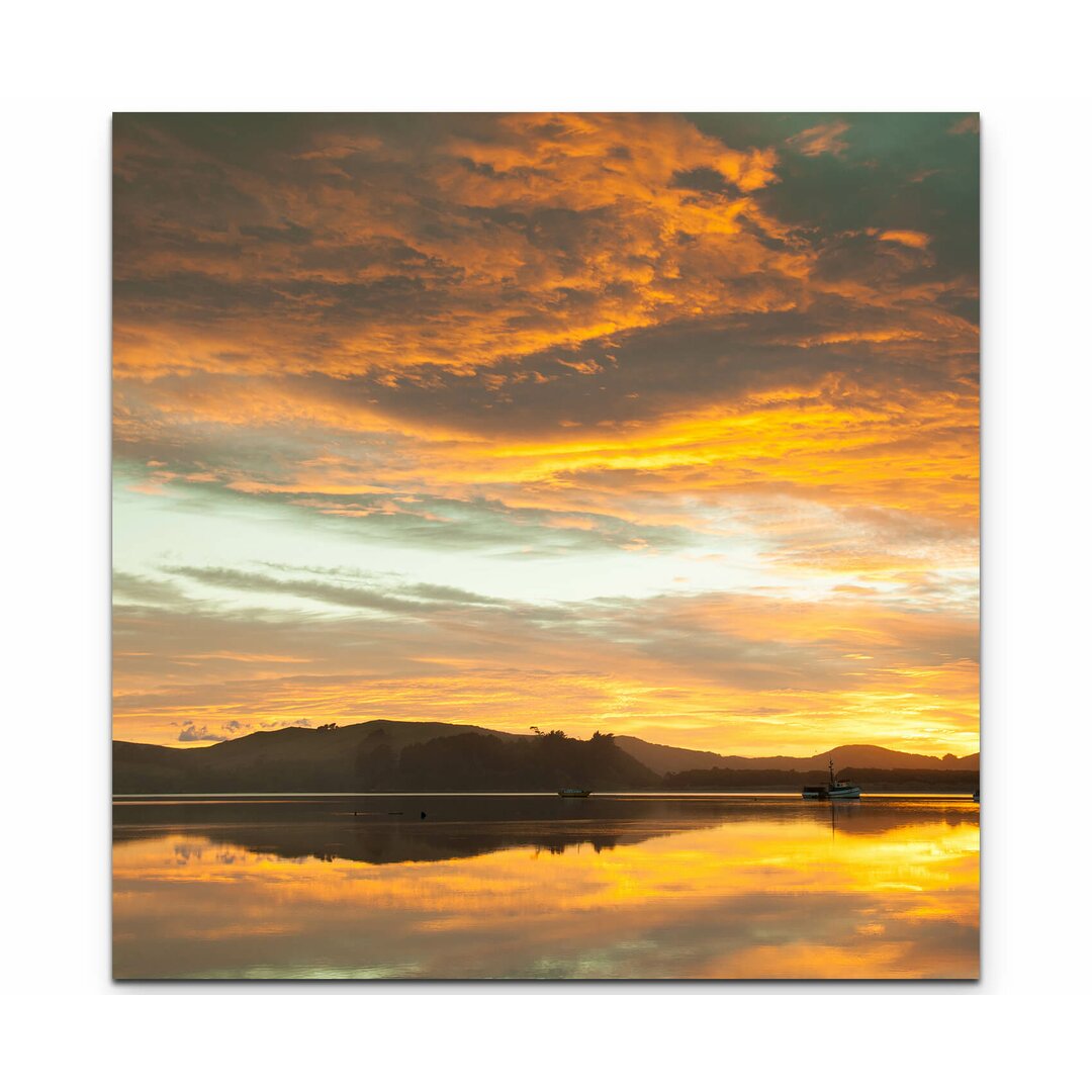 Leinwandbild Waikawa Bay bei Sonnenaufgang - Neuseeland