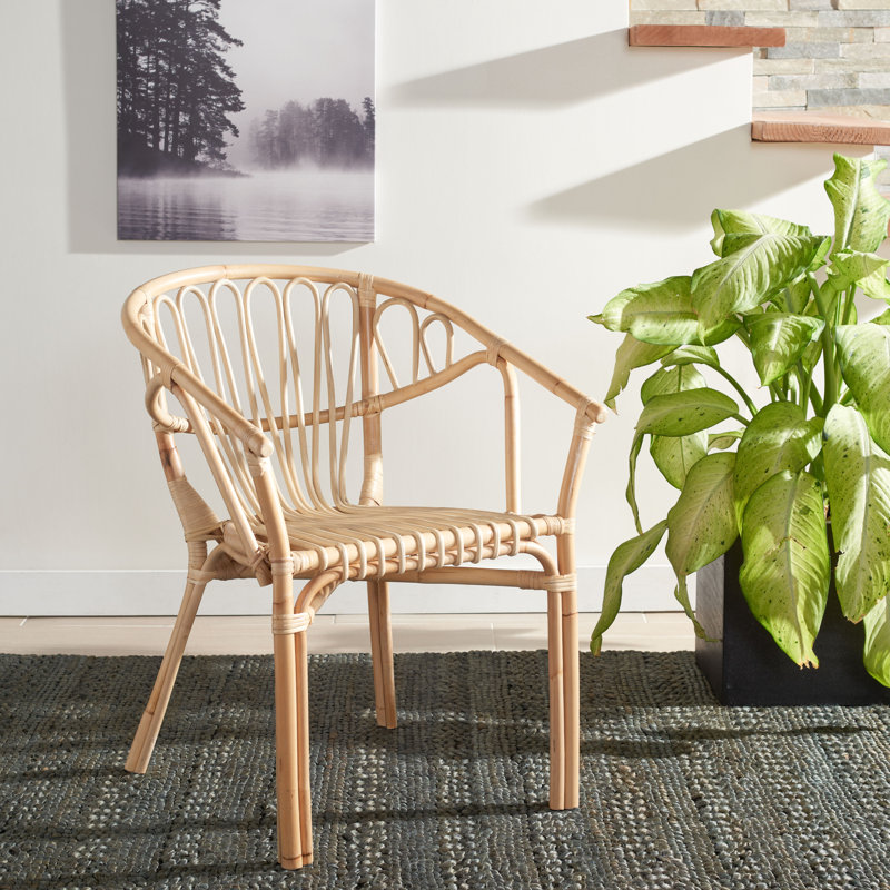Fauteuil à dossier Brizeth Windsor, Naturel