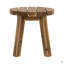 Table d'appoint ronde en bois massif