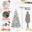 Arbre de Noël floqué avec lumières-1765460852