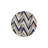 Cross-Striped And Diamond Patterned Woven Base Washable Carpet-1870238861